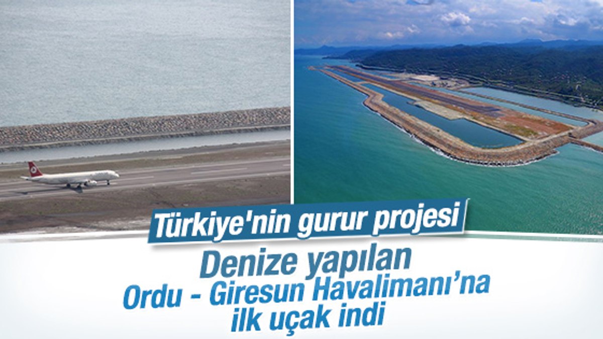 Ordu Giresun Havalimanı na ilk uçak indi