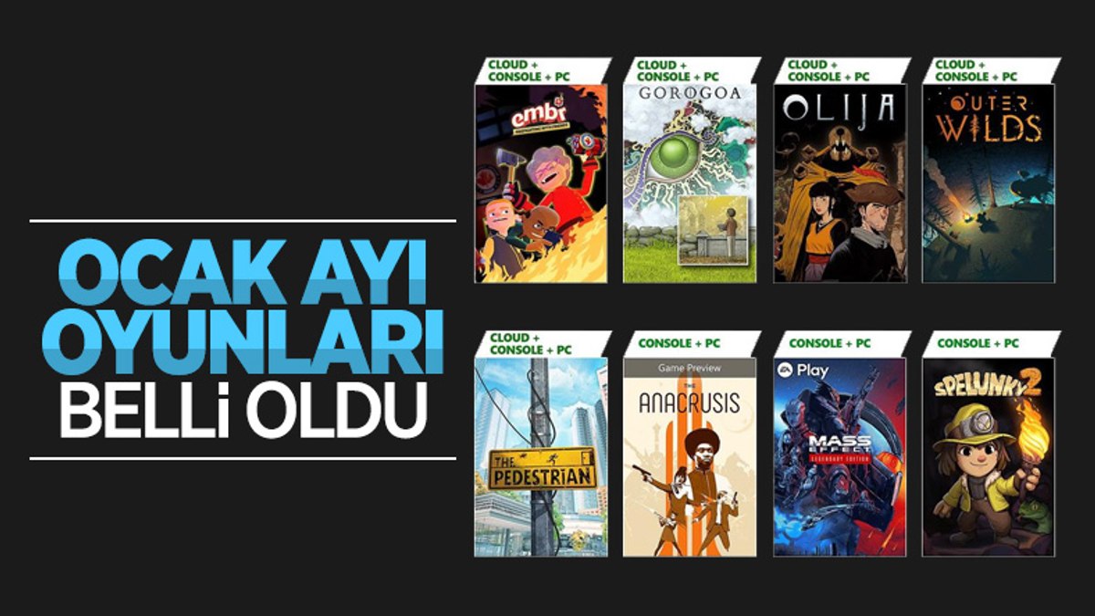 Xbox Game Pass Ocak Ay Cretsiz Oyunlar Belli Oldu