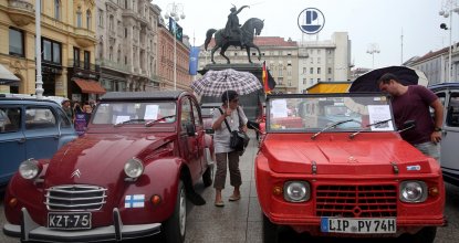 Klasik otomobil tutkunları Hırvatistan'da buluştu