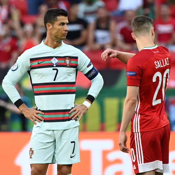 Macaristan-Portekiz maçından kareler