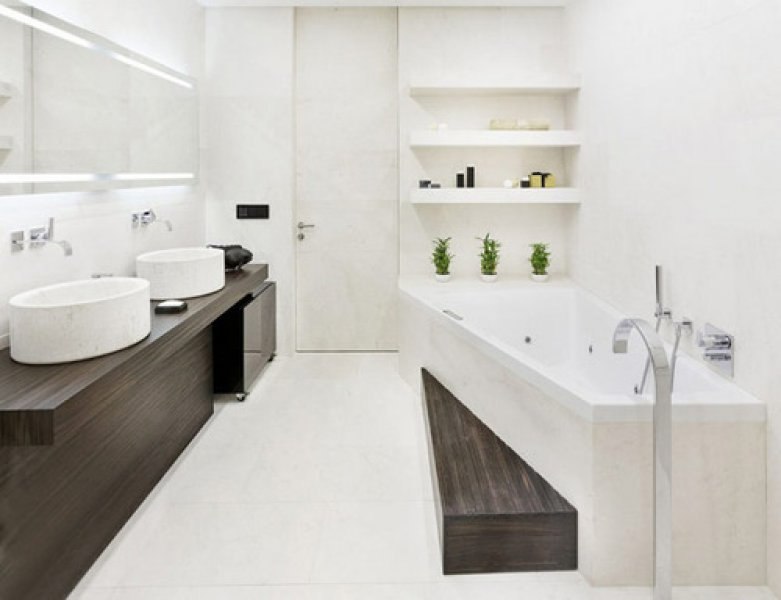 Modern banyo dekorasyonu için farklı öneriler 