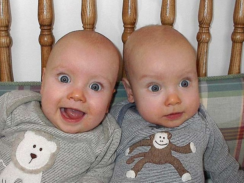 En güzel ikiz bebek fotoğrafları 