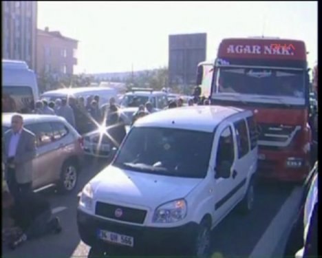 TEM Otoyolunda kaza