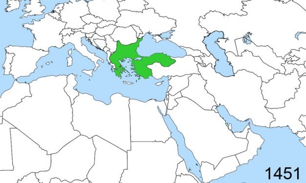 Doğuştan yükselişe-zirveden çöküşe Osmanlı haritası