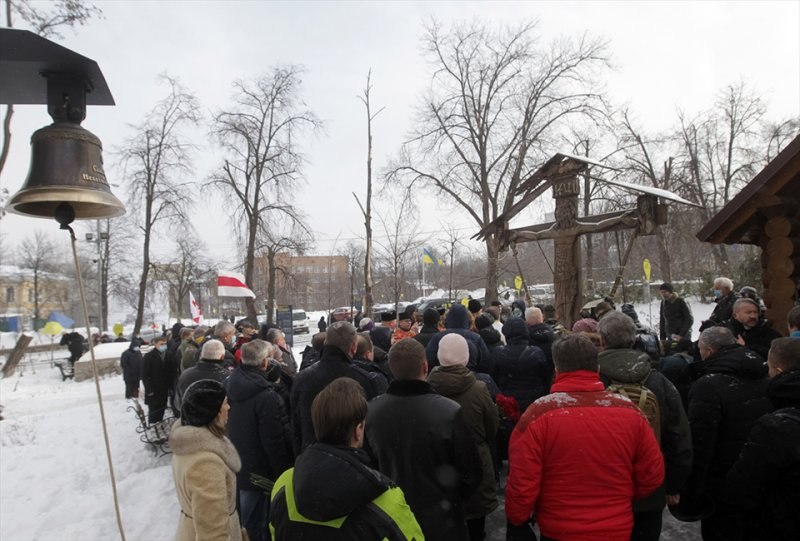 Kiev'de Meydan Devrimi'nin yıl dönümü