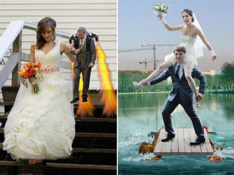 Rusya'nın en ilginç düğün fotoğrafları