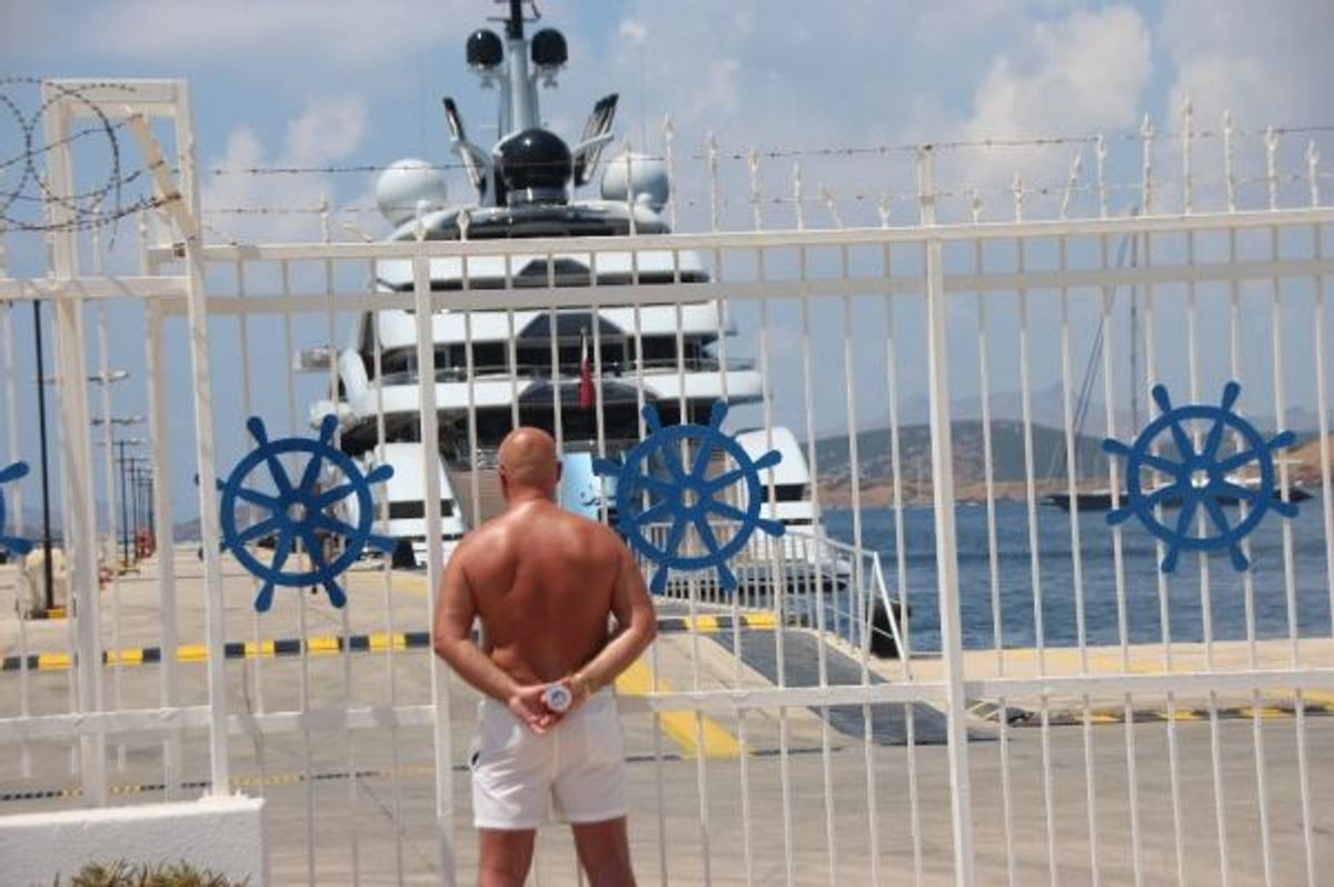 Katar Emiri'nin yüzen sarayı Bodrum'da