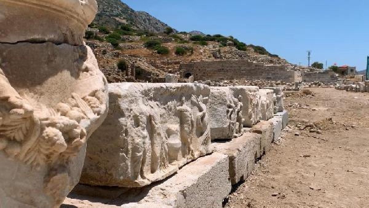 Knidos Antik Kenti'nde yapılar yeniden yükseliyor