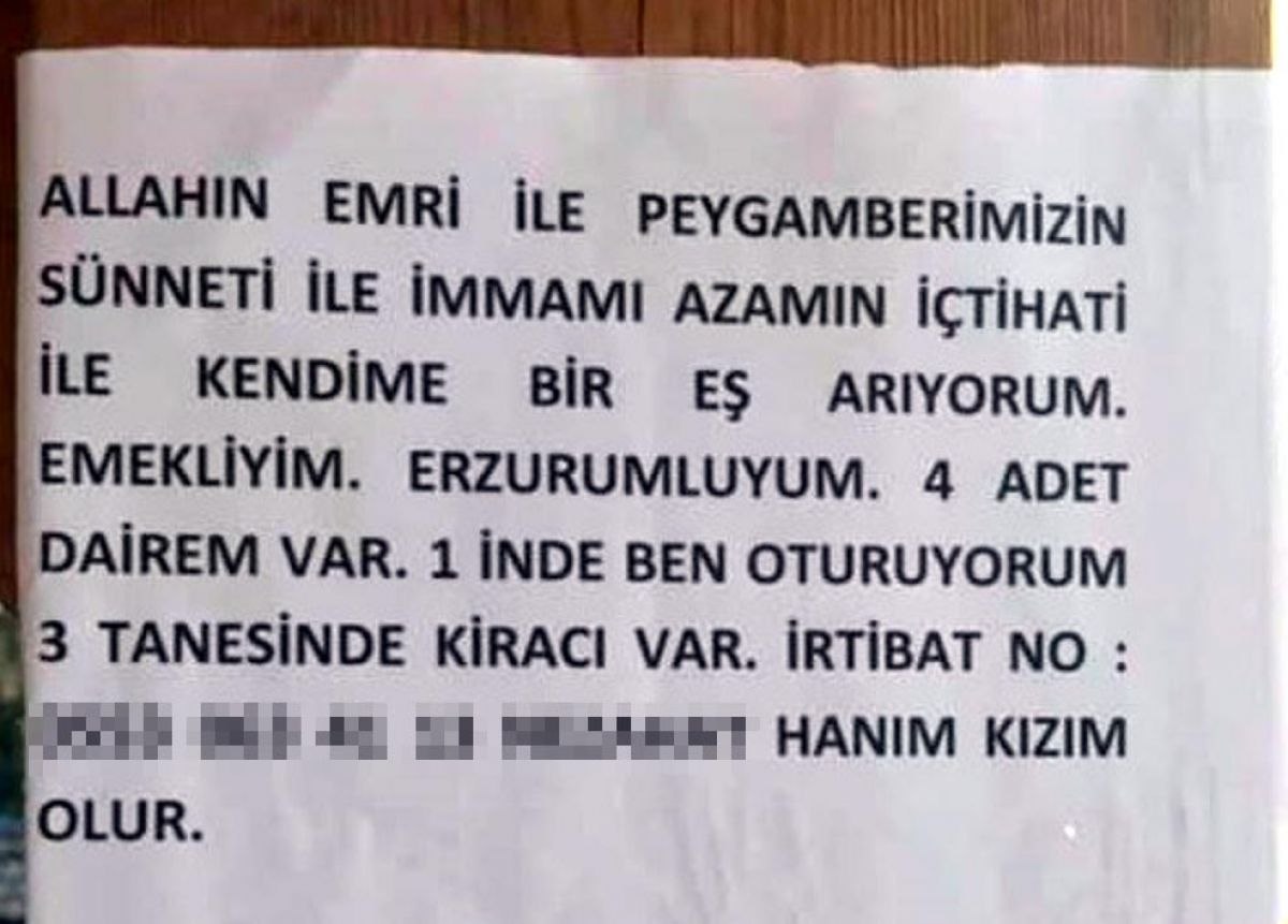 Kocaeli'de 78 yaşında 3'üncü eşini bulmak için duraklara ilan astı