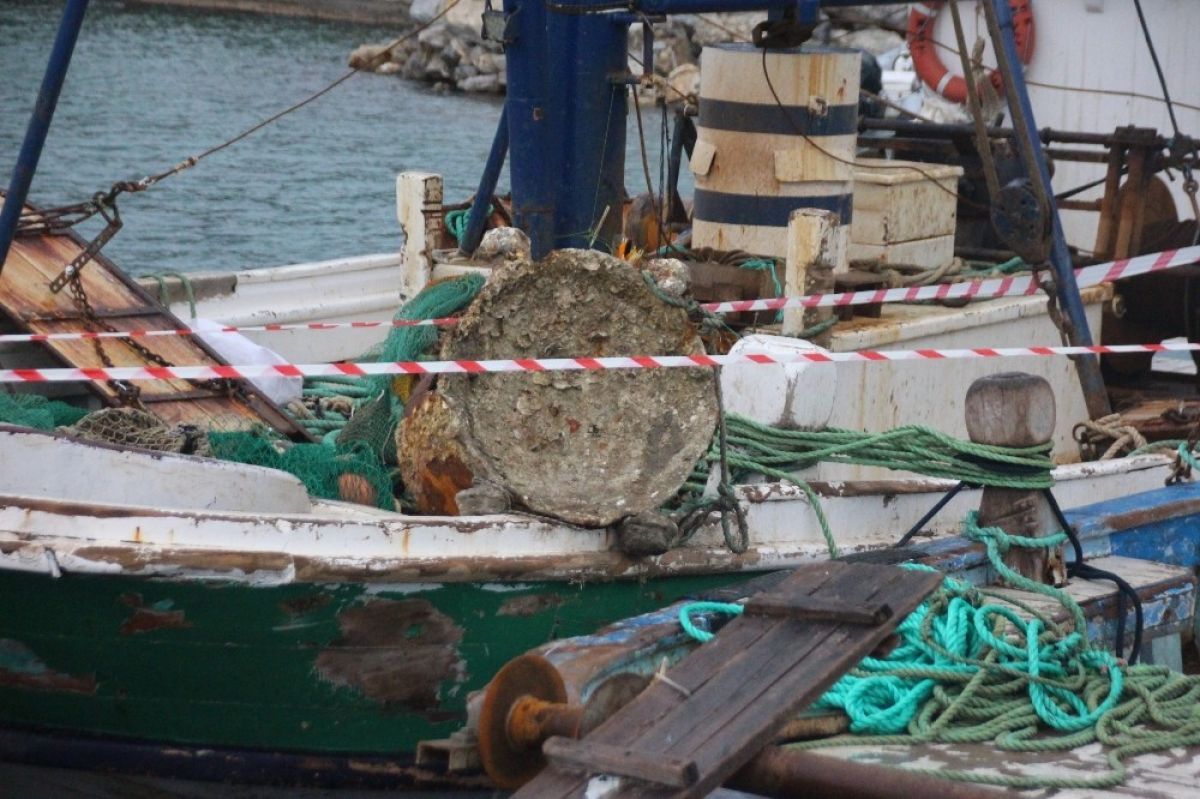 Bodrumlu balıkçıların ağına mayın takıldı