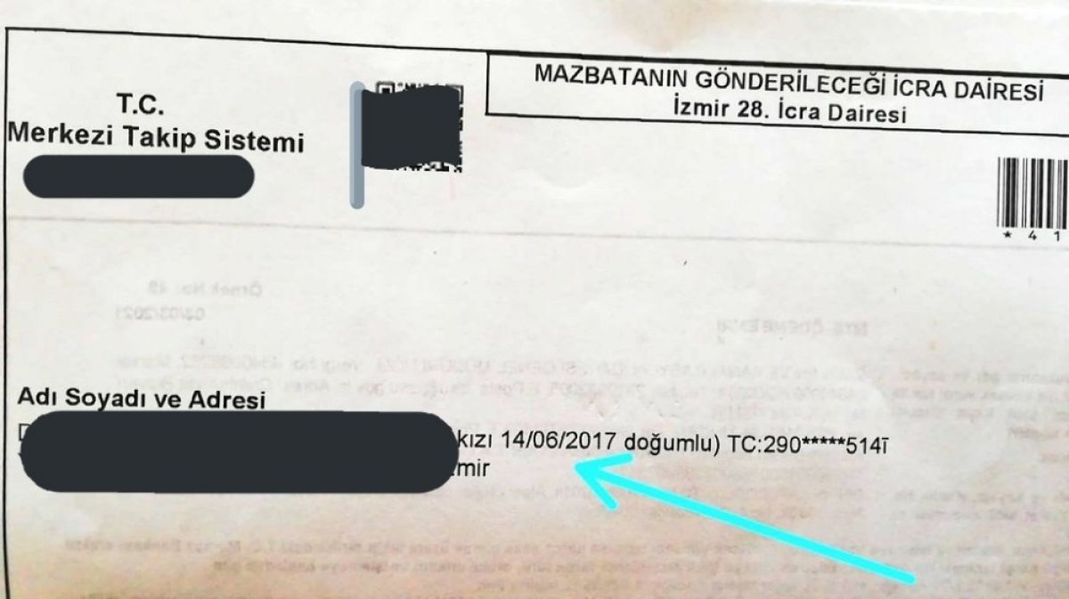 İZSU’dan 4 yaşındaki çocuğa icra takibi