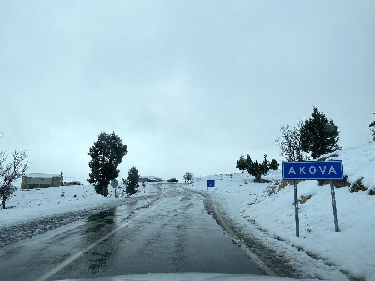 Mersin'de nisan ayında kar sürprizi
