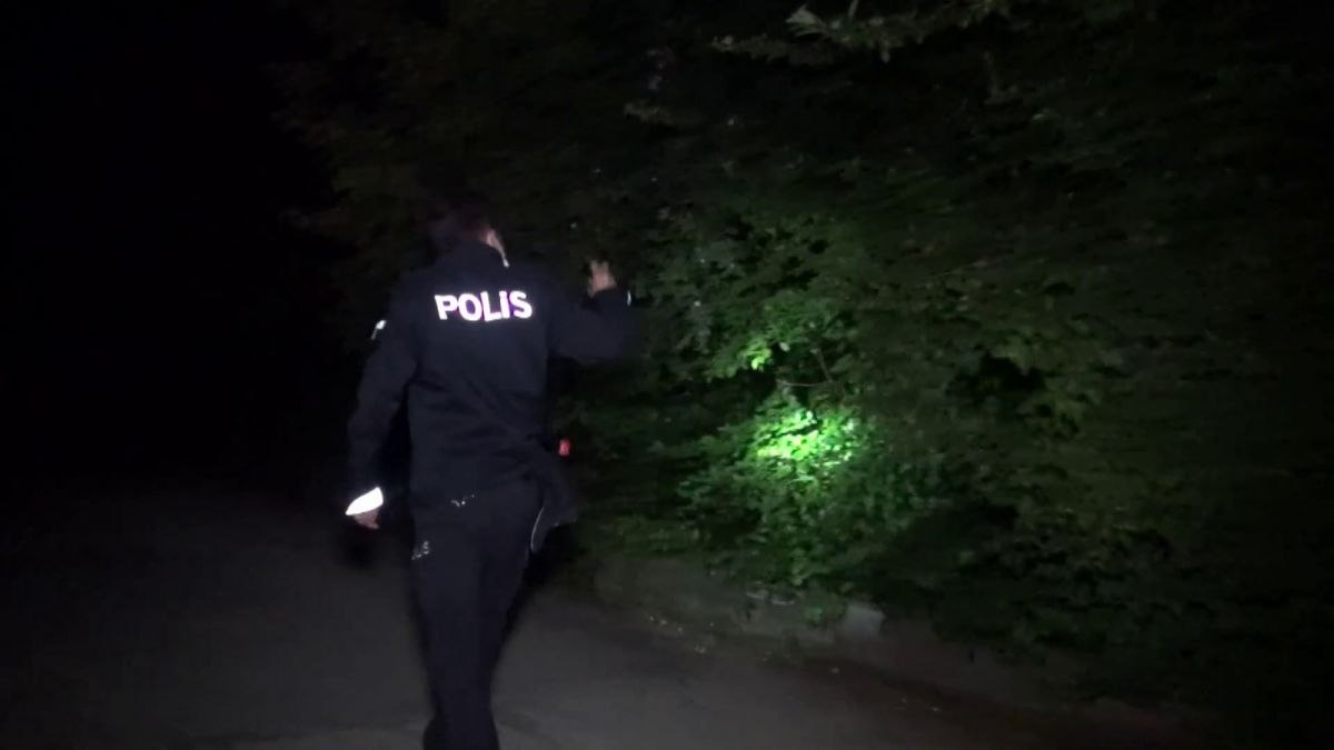 Bursa'da mahalleli polisle beraber ayı aradı