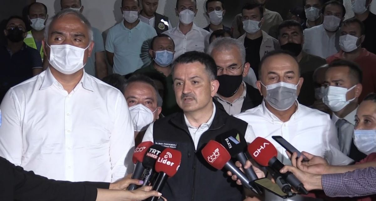 Bakan Pakdemirli: Manavgat'ta 5 mahalle tahliye edildi