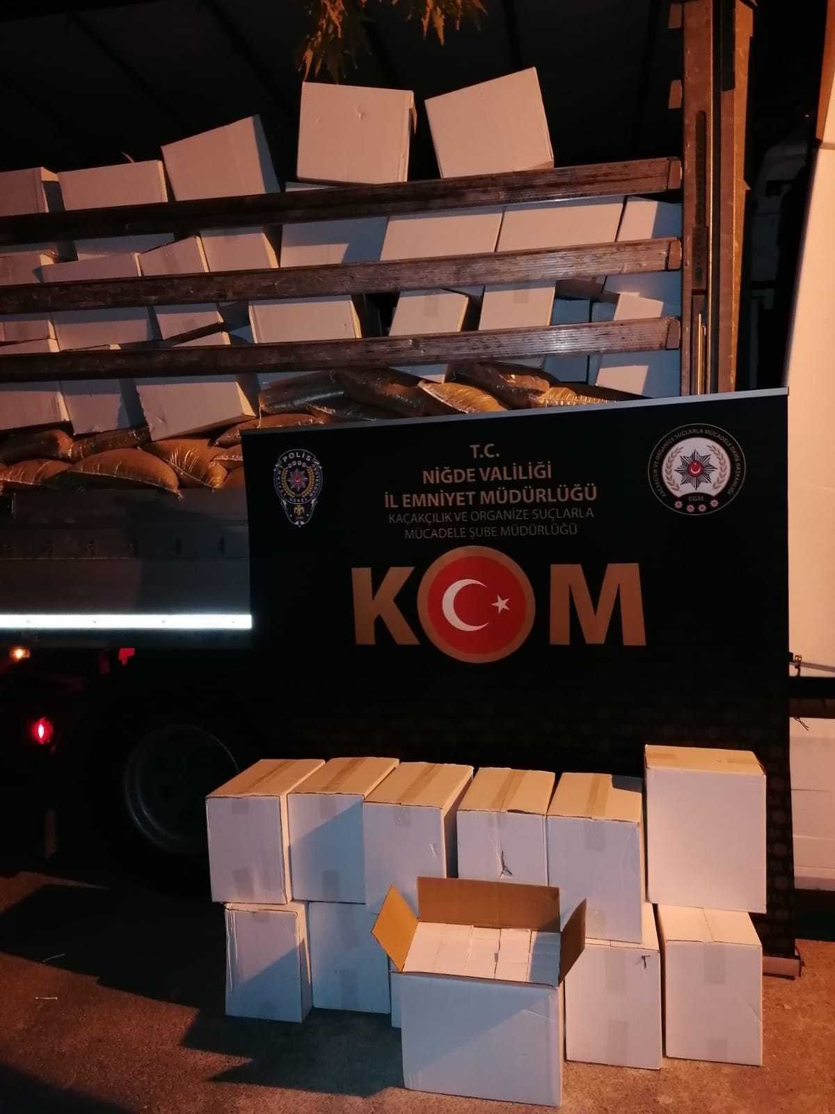 Niğde'de dev kaçakçılık operasyonu