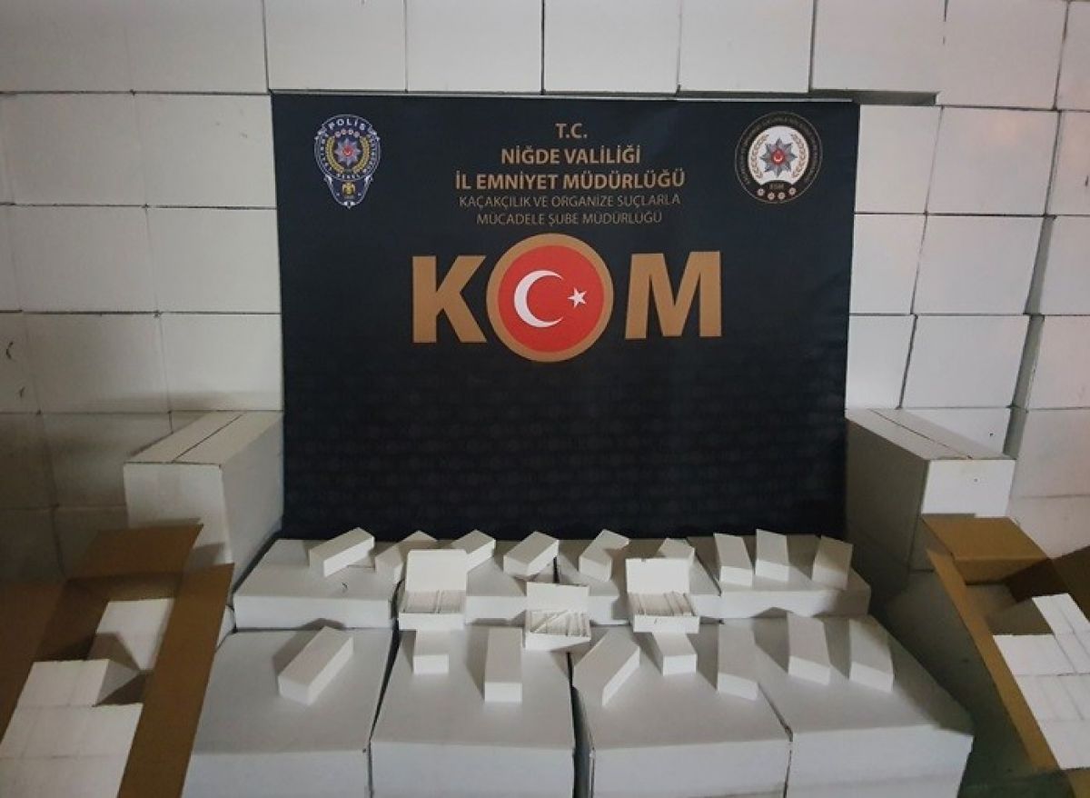 Niğde'de dev kaçakçılık operasyonu