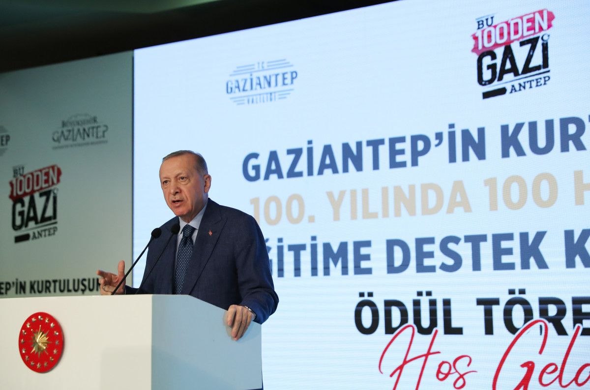 Cumhurbaşkanı Erdoğan'ın Eğitime Destek Kampanyası Töreni'nde