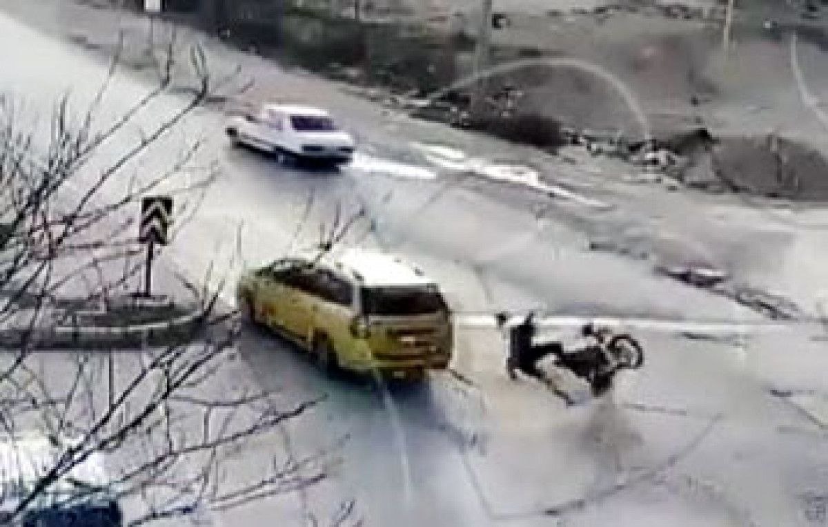 Gaziantep'te yaşanan kazalar kamerada