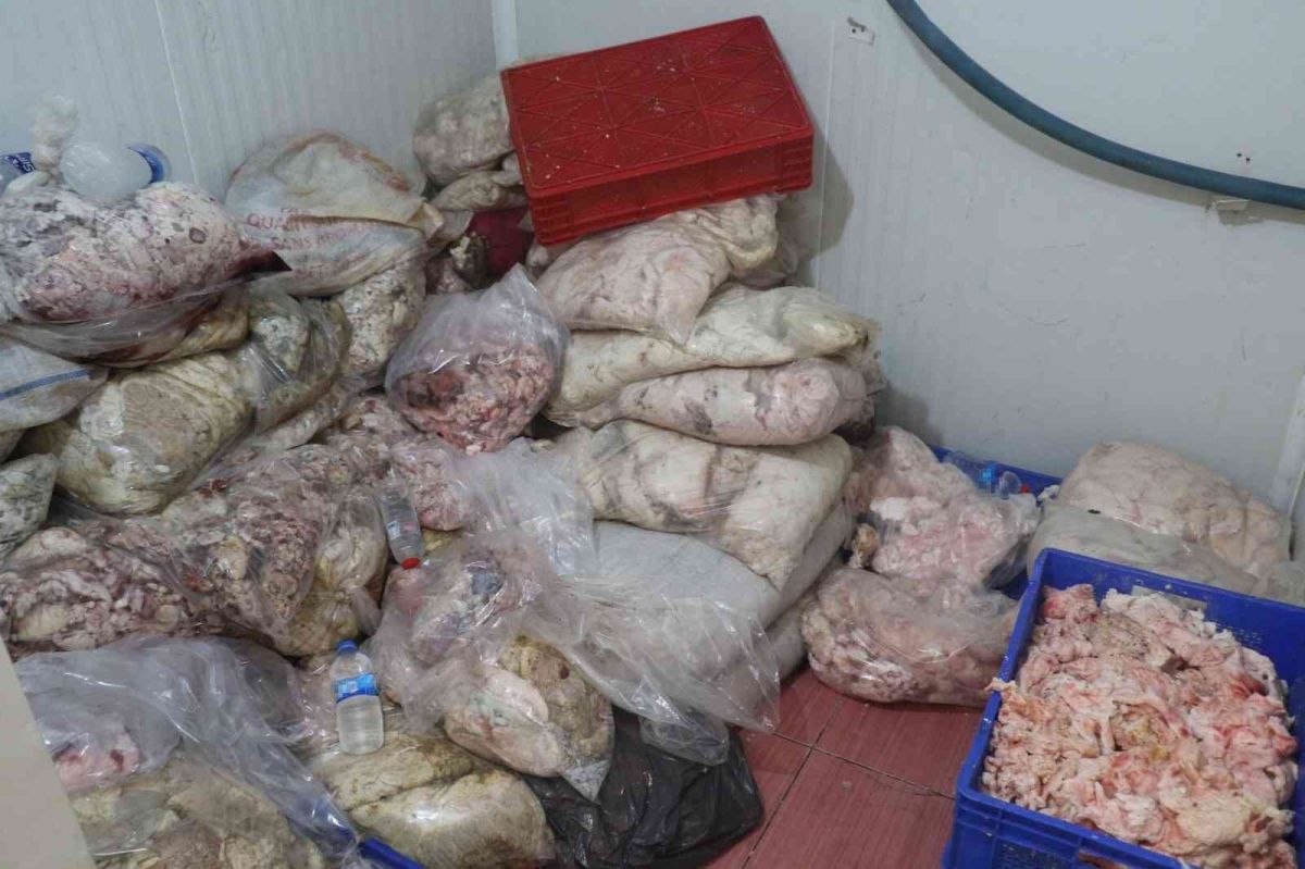 Elazığ'da ihbar sonucu düzenlenen baskında çürümüş et ele geçirildi