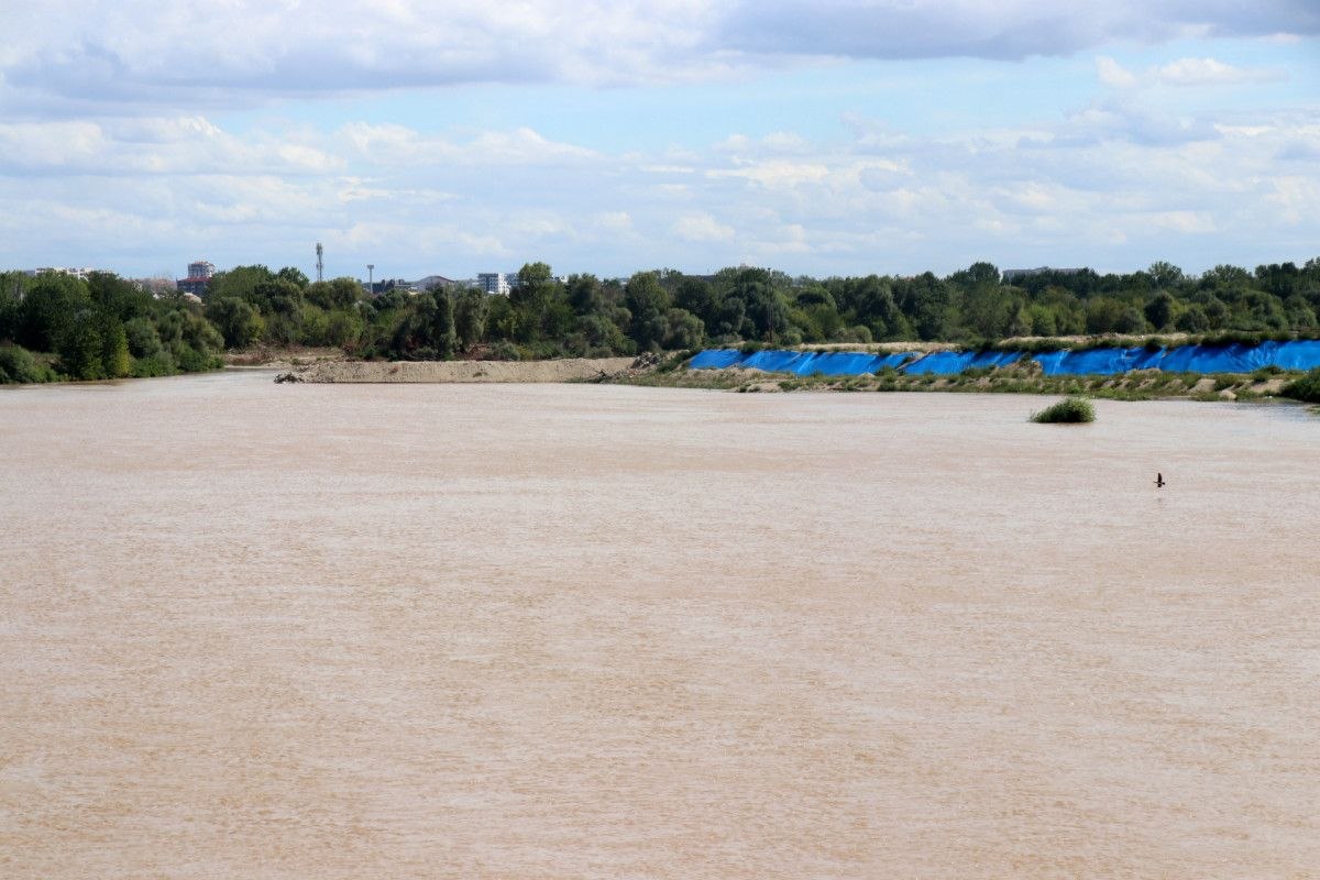 Edirne'de Meriç Nehri'nin debisi 2 kat arttı