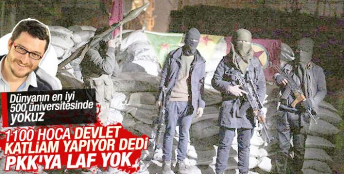 Akademisyenler hendek terörüne destek vermişti