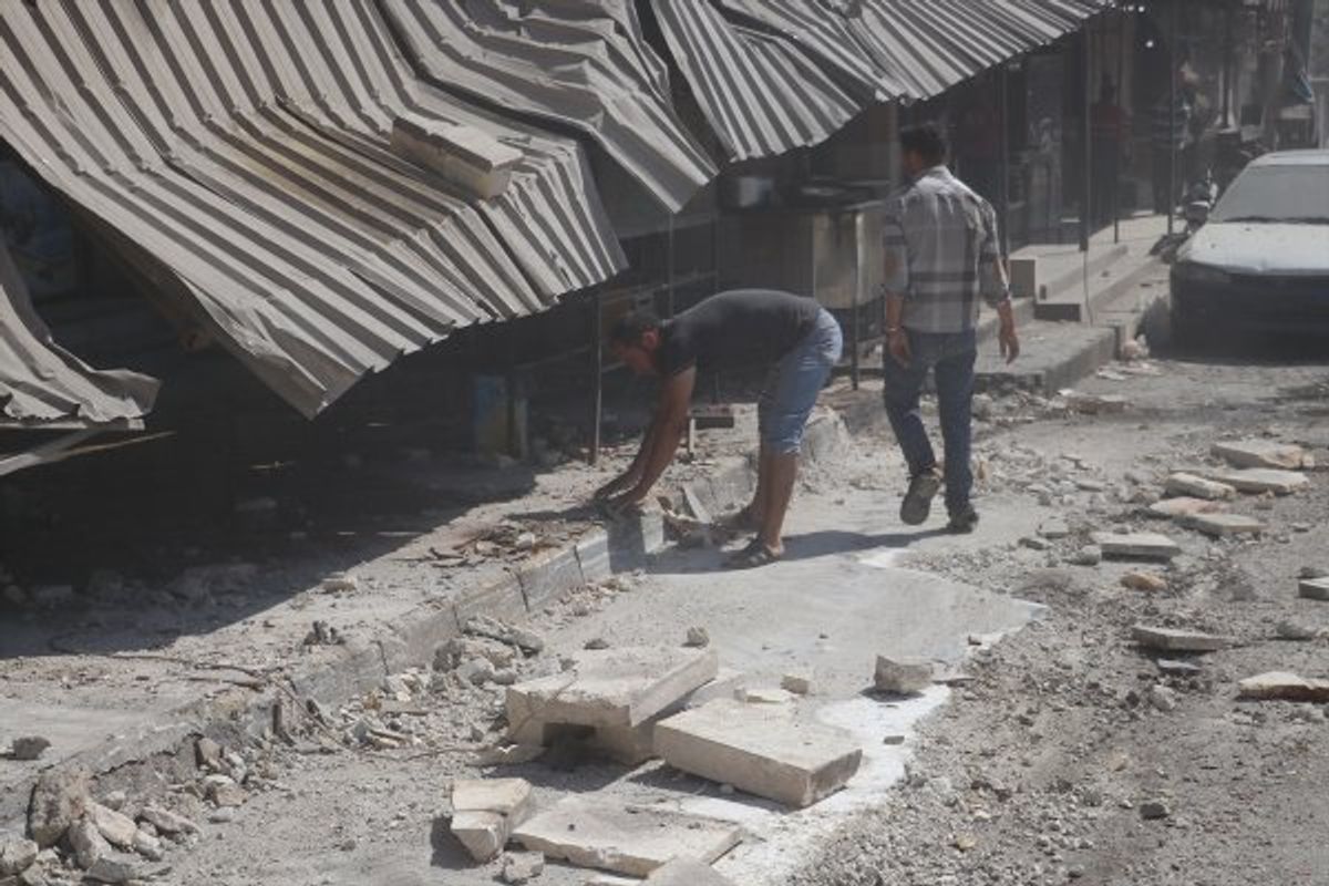 Esad rejiminden TSK'ya ait gözlem noktasına taciz atışı