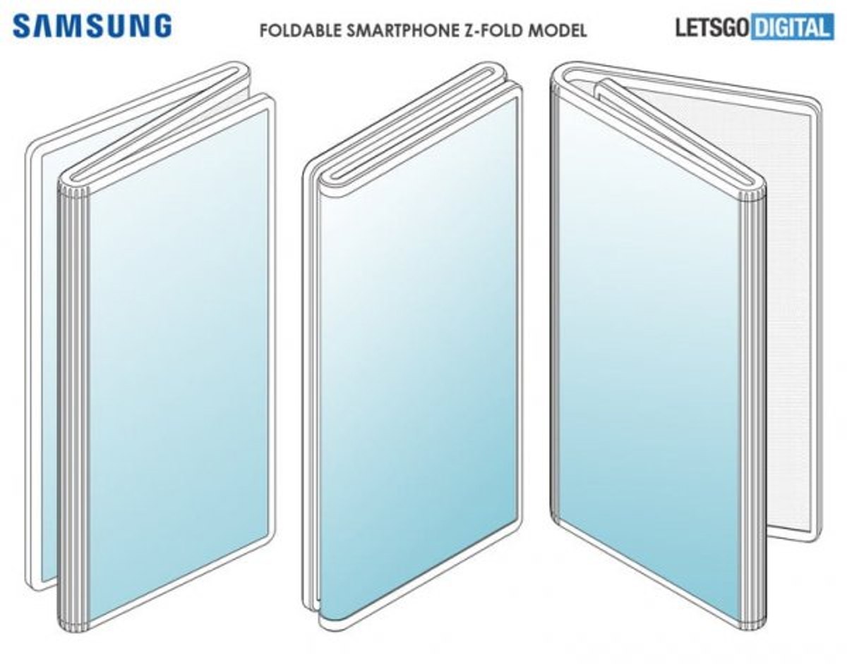 Samsung, Z şeklinde katlanabilen yeni bir telefon patenti aldı