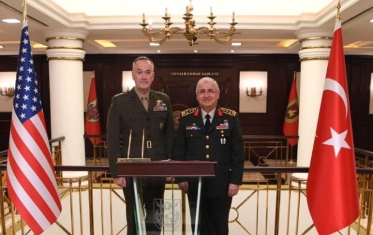 Orgeneral Güler, ABD'li mevkidaşı Dunford ile görüştü