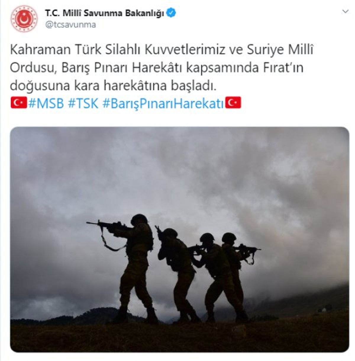 Fırat'ın doğusuna kara harekatı başladı