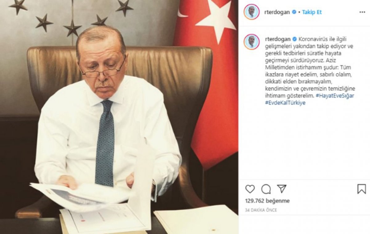 Cumhurbaşkanı Erdoğan'ın yoğun korona mesaisi