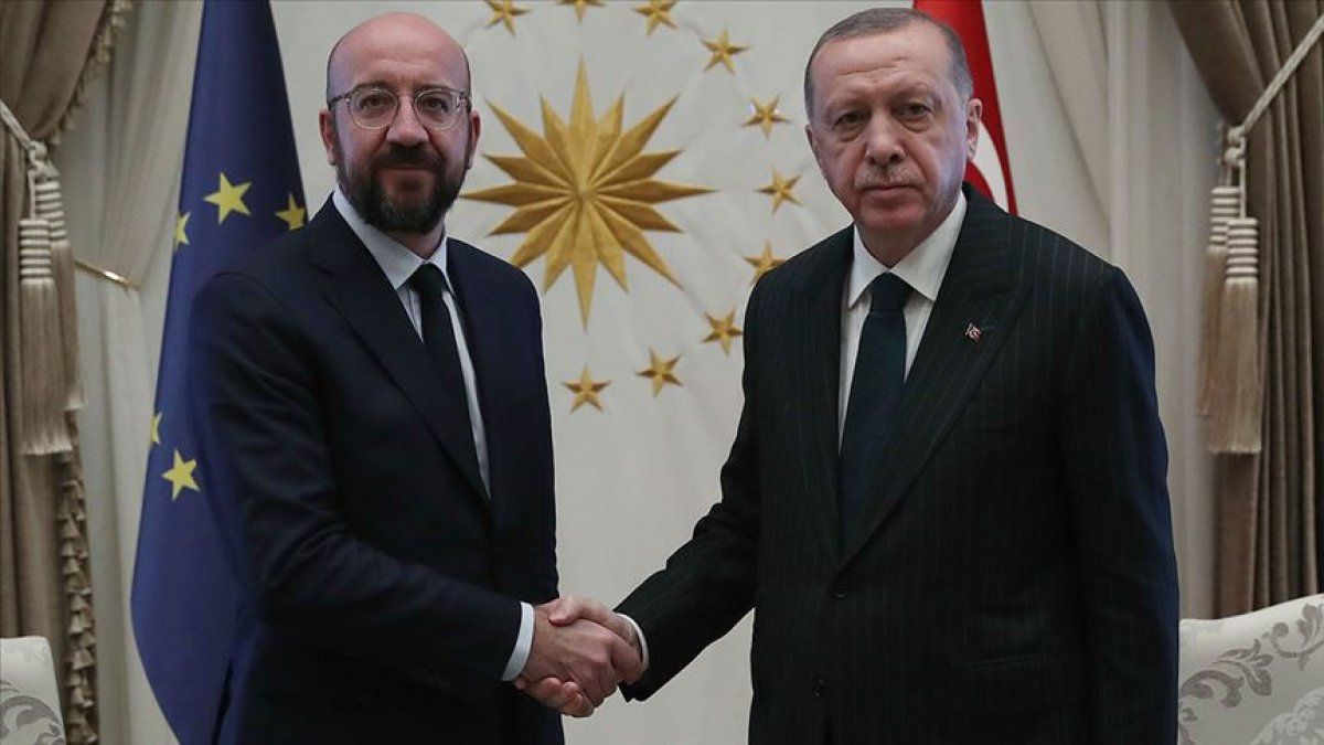 Cumhurbaşkanı Erdoğan, Michel ile görüştü