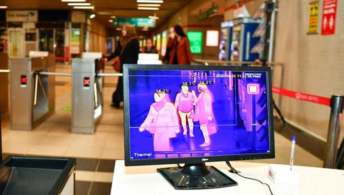 İstanbul'da metro istasyonlarına termal kamera