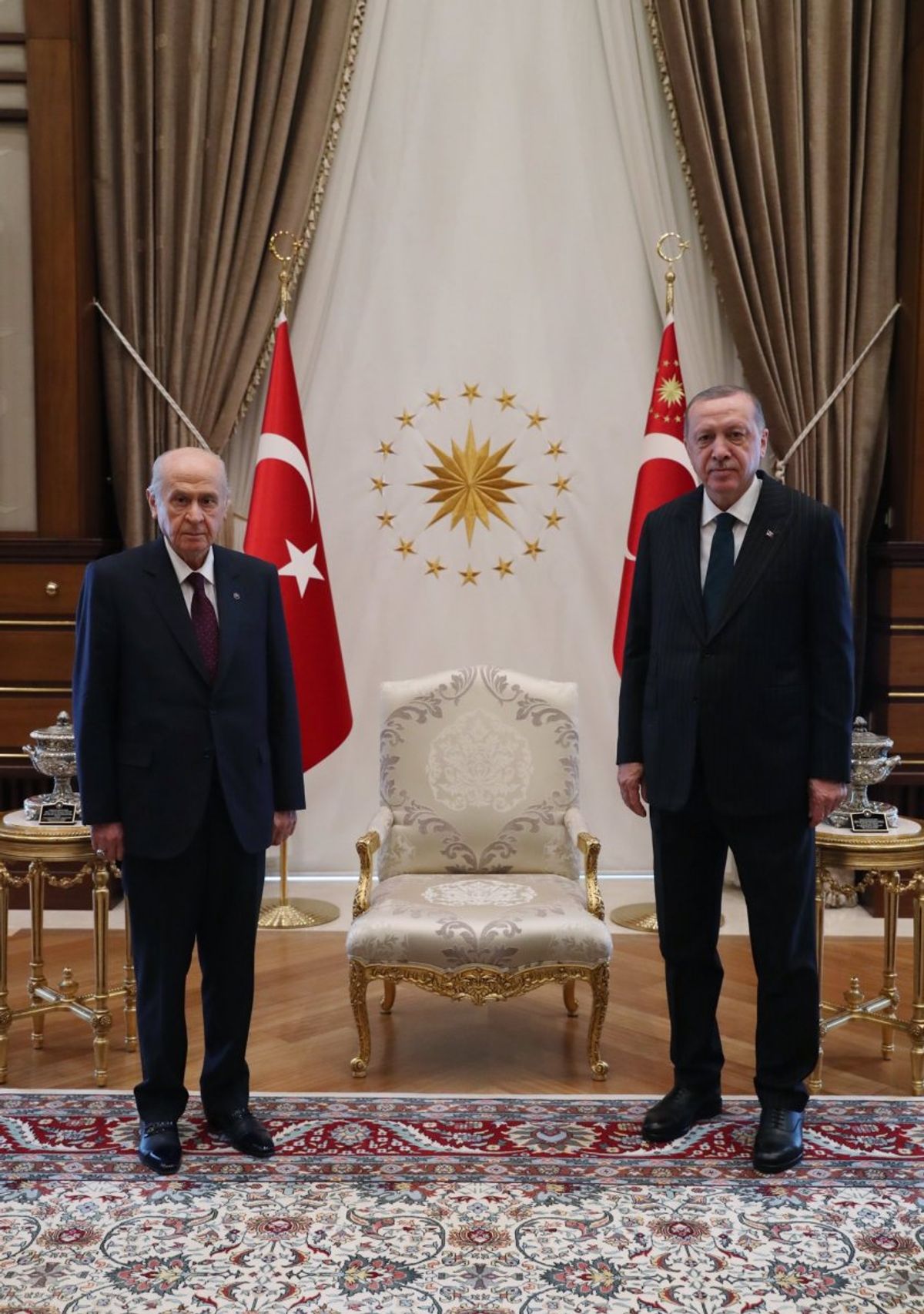 Beştepe'deki Erdoğan-Bahçeli görüşmesi sona erdi