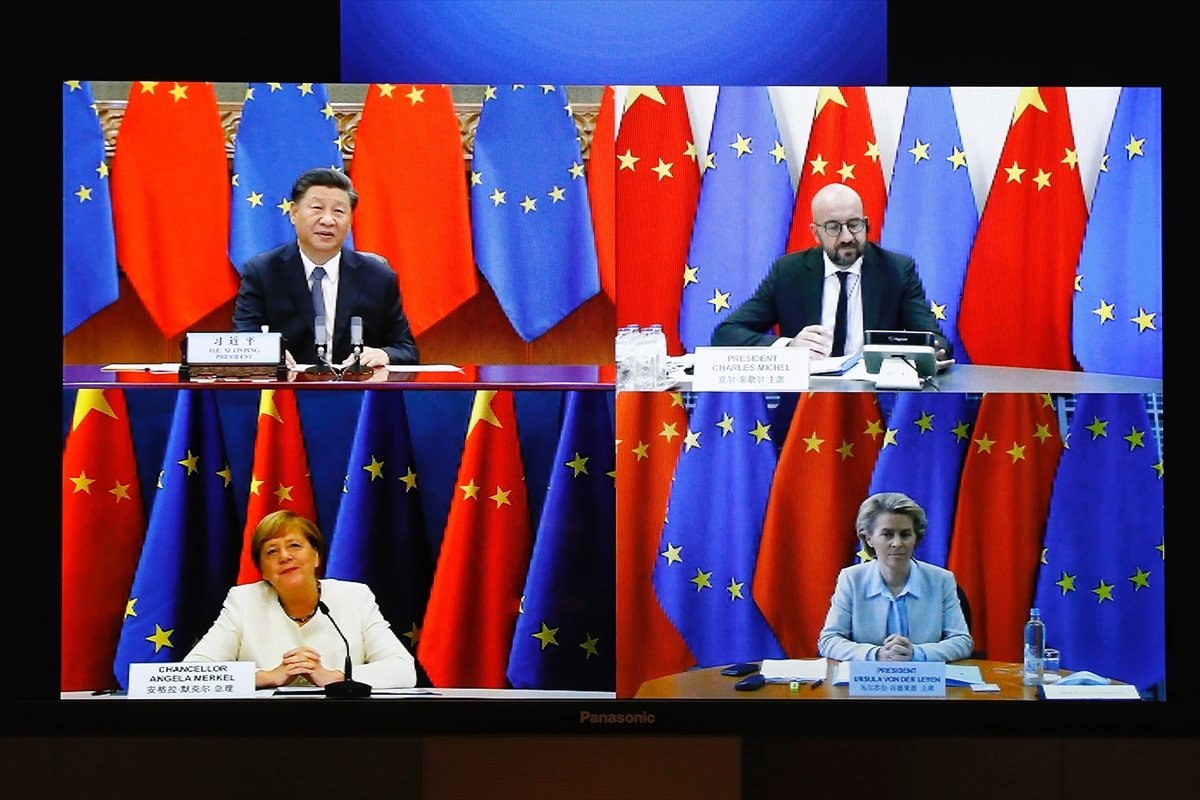 Çin Devlet Başkanı Xi Jinping, AB liderleri ile görüştü
