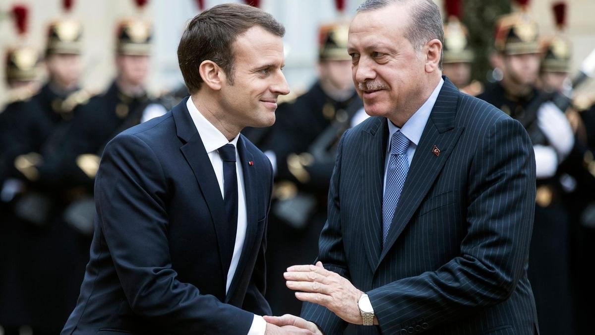 Cumhurbaşkanı Erdoğan, Macron'la görüştü
