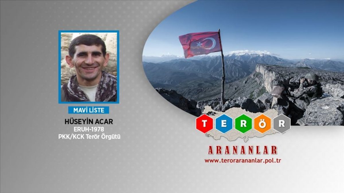 Mavi kategoride aranan terörist Hatay'da öldürüldü