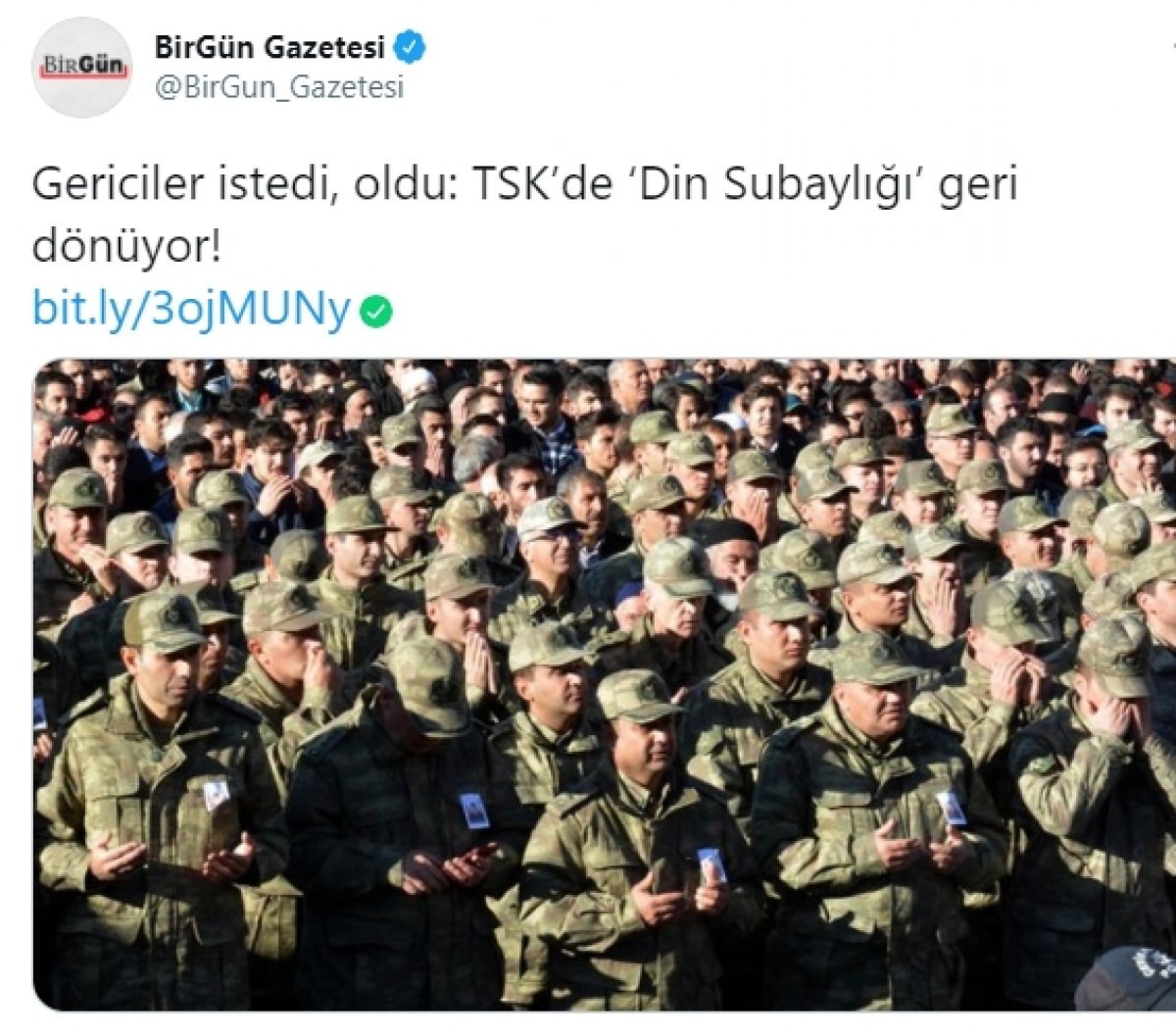 TSK’da Din İşleri Subaylığı geri dönüyor