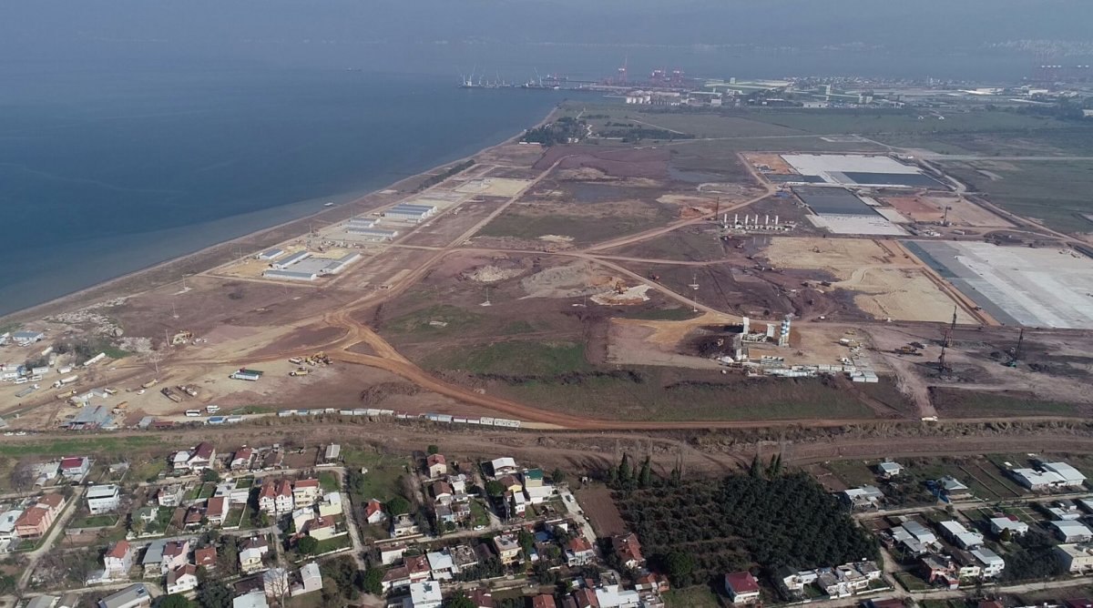 TOGG Gemlik fabrikasının inşaatı havadan görüntülendi