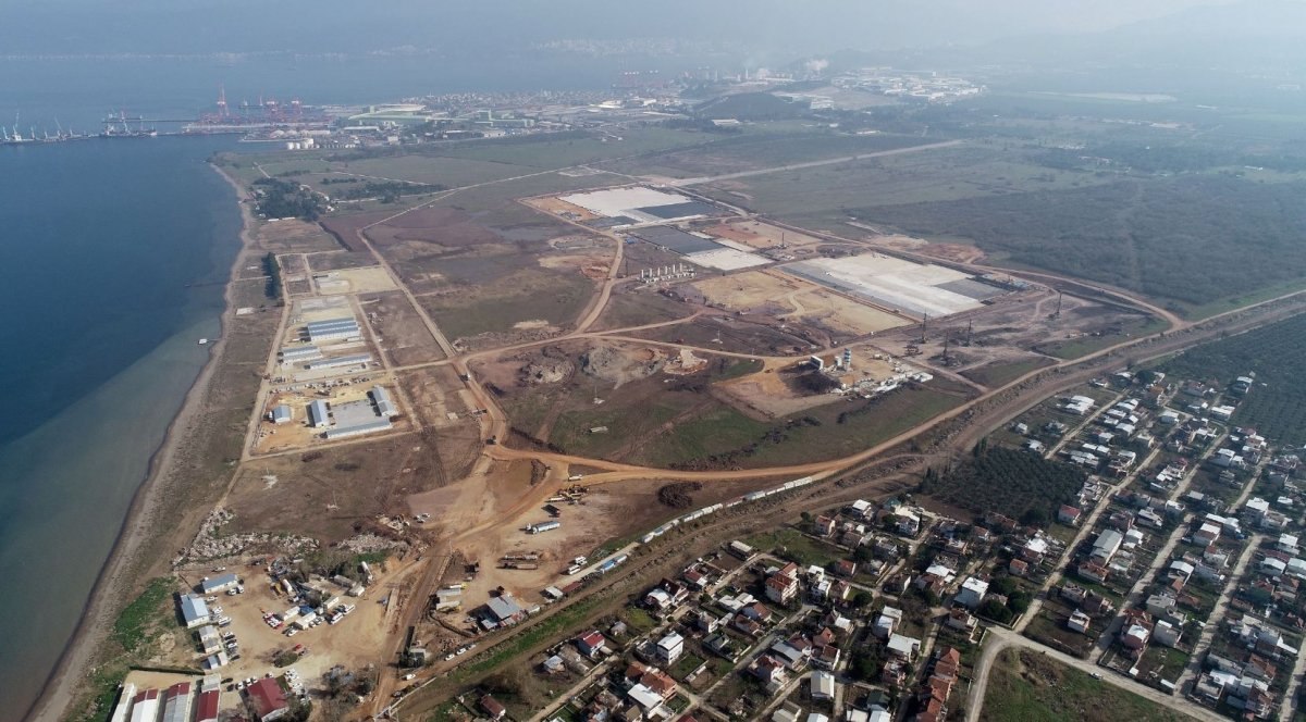 TOGG Gemlik fabrikasının inşaatı havadan görüntülendi