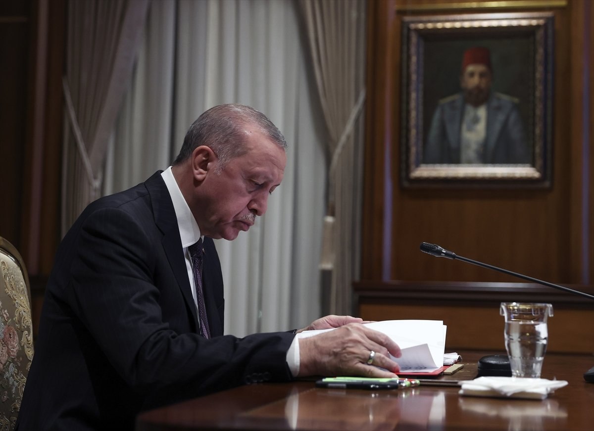 Cumhurbaşkanı Erdoğan, Macron'la görüştü