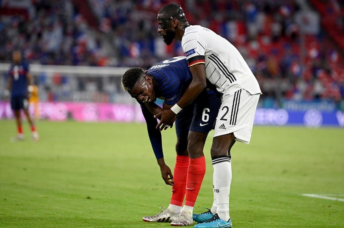 Pogba kendisini ısıran Rüdiger'i affetti