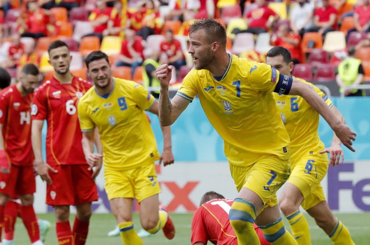 Ukrayna, Kuzey Makedonya'yı 2-1 mağlup etti