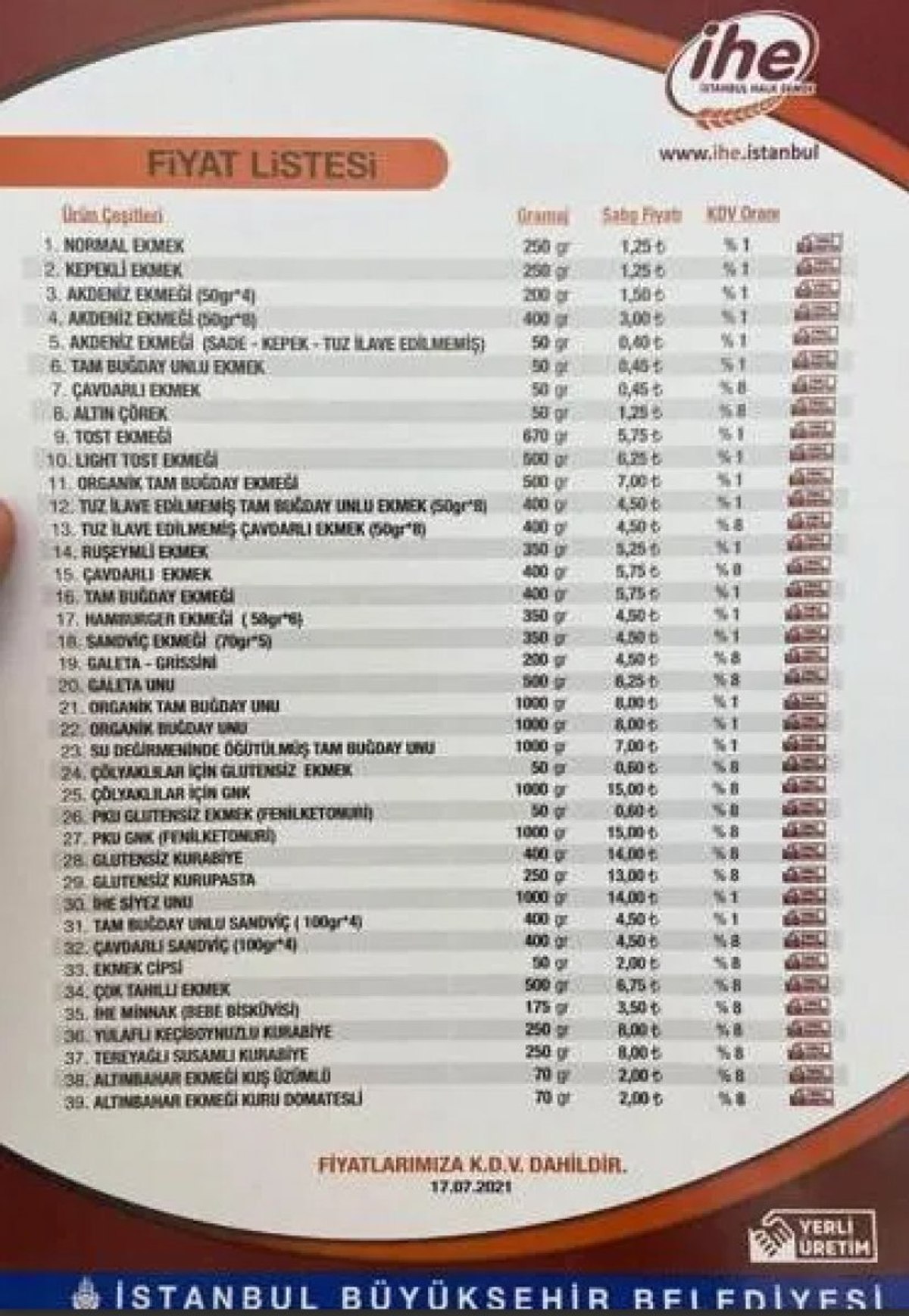 İBB'den ekmeğe yüzde 25 zam