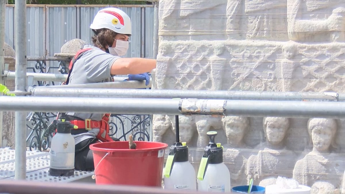 Sultanahmet Meydanı'nda tepki çeken görüntü: Çalışma başlatıldı
