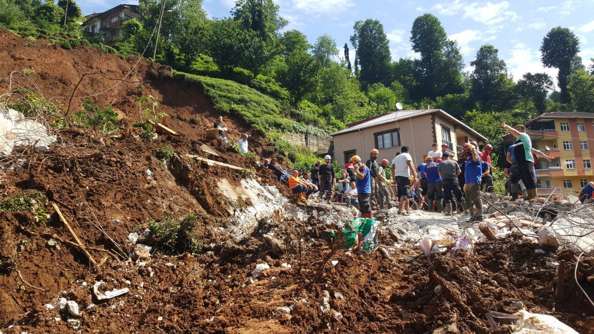 Rize’de sel afetinin altyapı hasarı ortaya çıktı