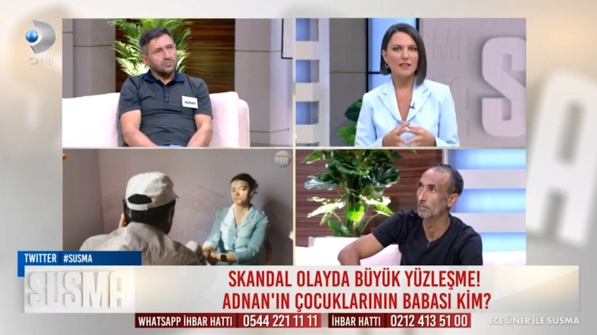 Ece Üner'in programına çıkan Adnan: Çocuklarım babamdan olabilir