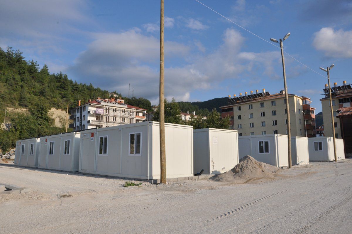 Kastamonu’da, selzedeler için konteyner evler inşa ediliyor