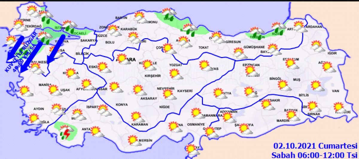2 Ekim 2021: Bugün hava nasıl olacak?