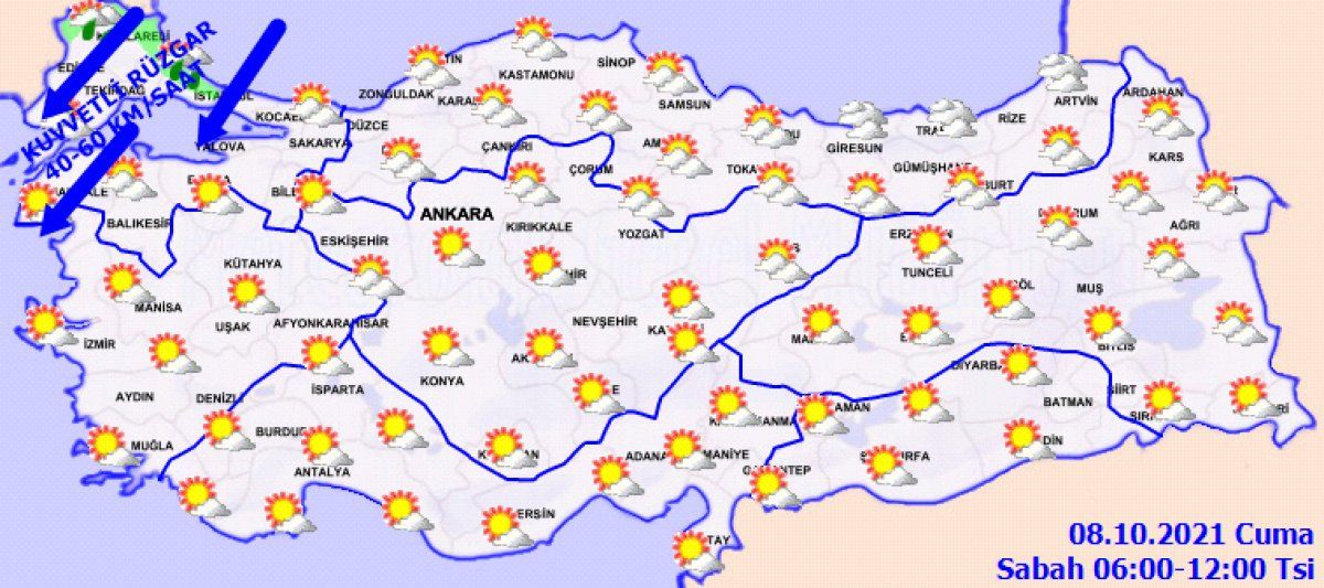 8 Ekim 2021: Bugün hava nasıl olacak?