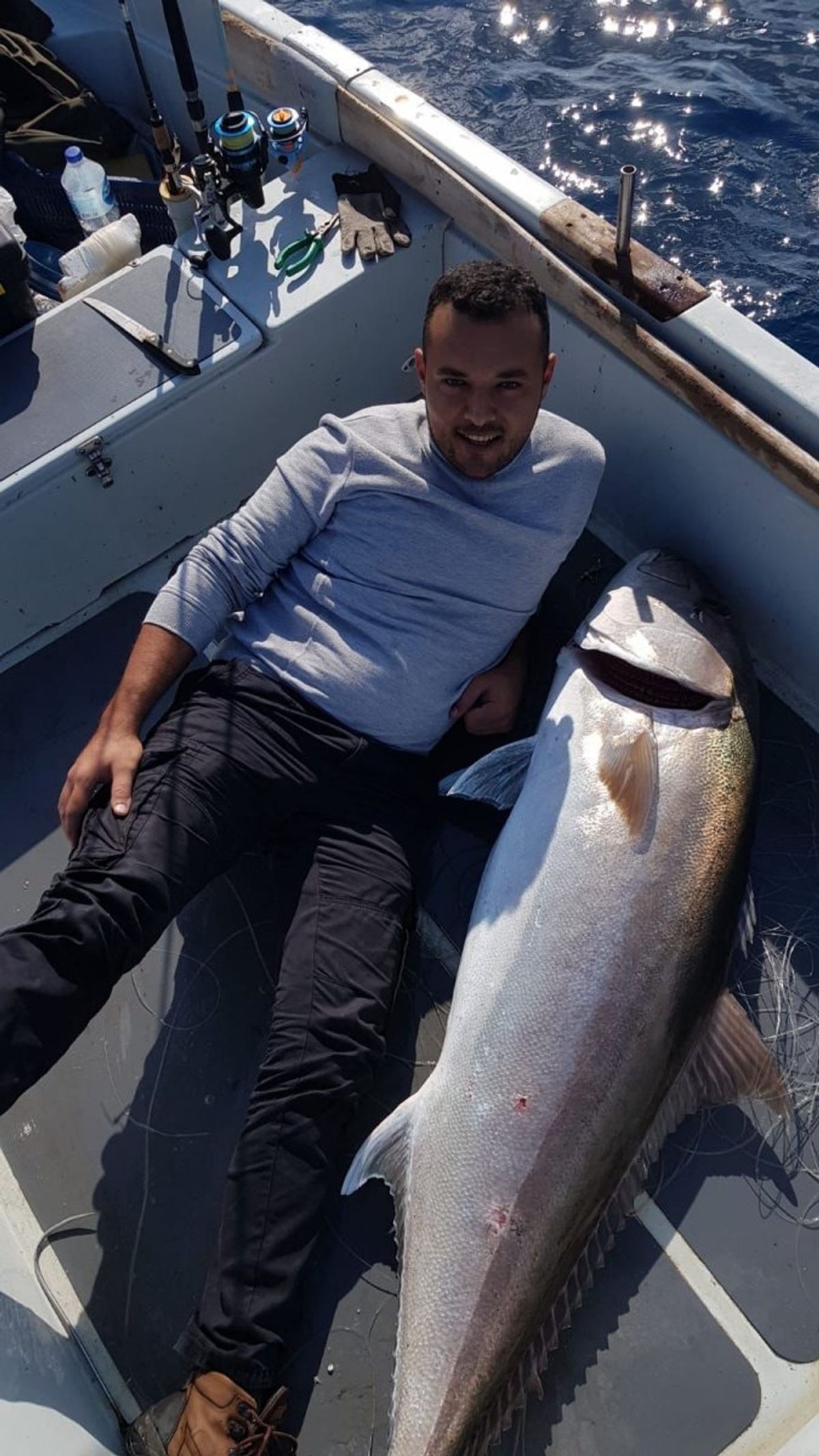 Antalya'da 55 kiloluk balık avlandı
